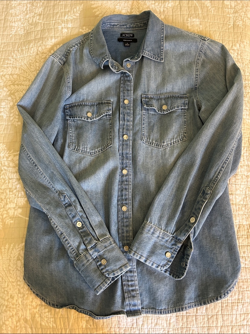 J. Crew Light Blue Denim Button-Down Shirt - Men's